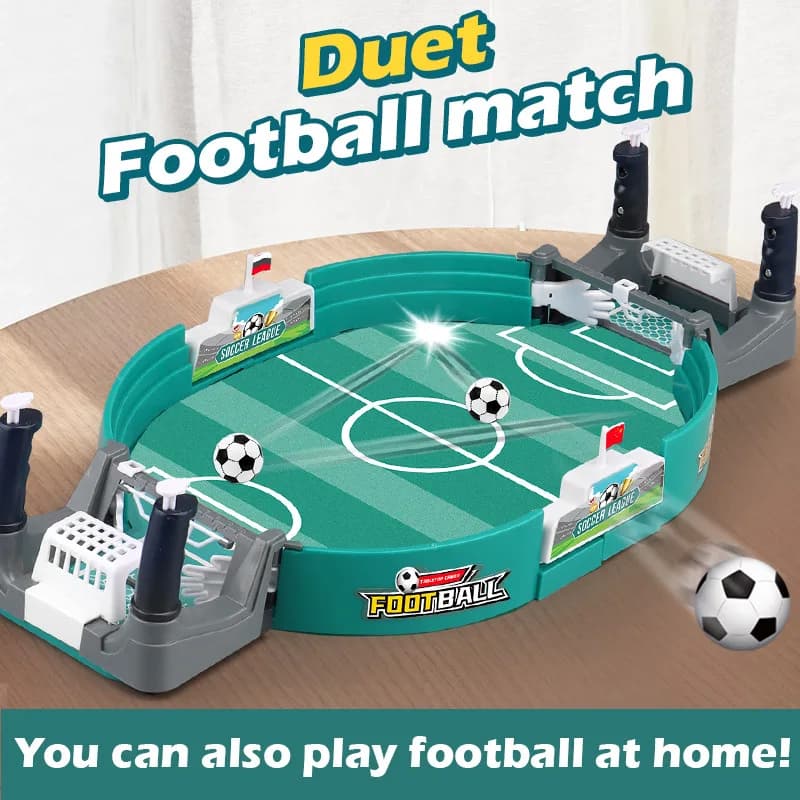 Gioco da Tavolo di Calcio per Due Giocatori con Mini Campo da Calcio Balilla, Calcio da Tavolo Interattivo per Bambini, Adulti, Feste in Famiglia, Gioco Sportivo