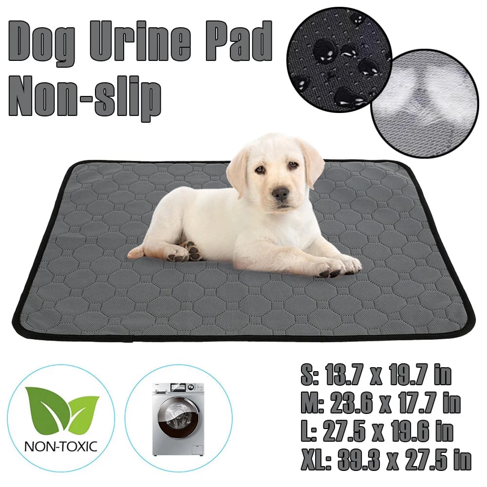 S/M/L/XL Tampone per urina per cani Lavabile antiscivolo Tampone per addestramento per cuccioli Panno BK Cotone ad ultrasuoni con buona assorbimento dell'urina Accessorio per cani