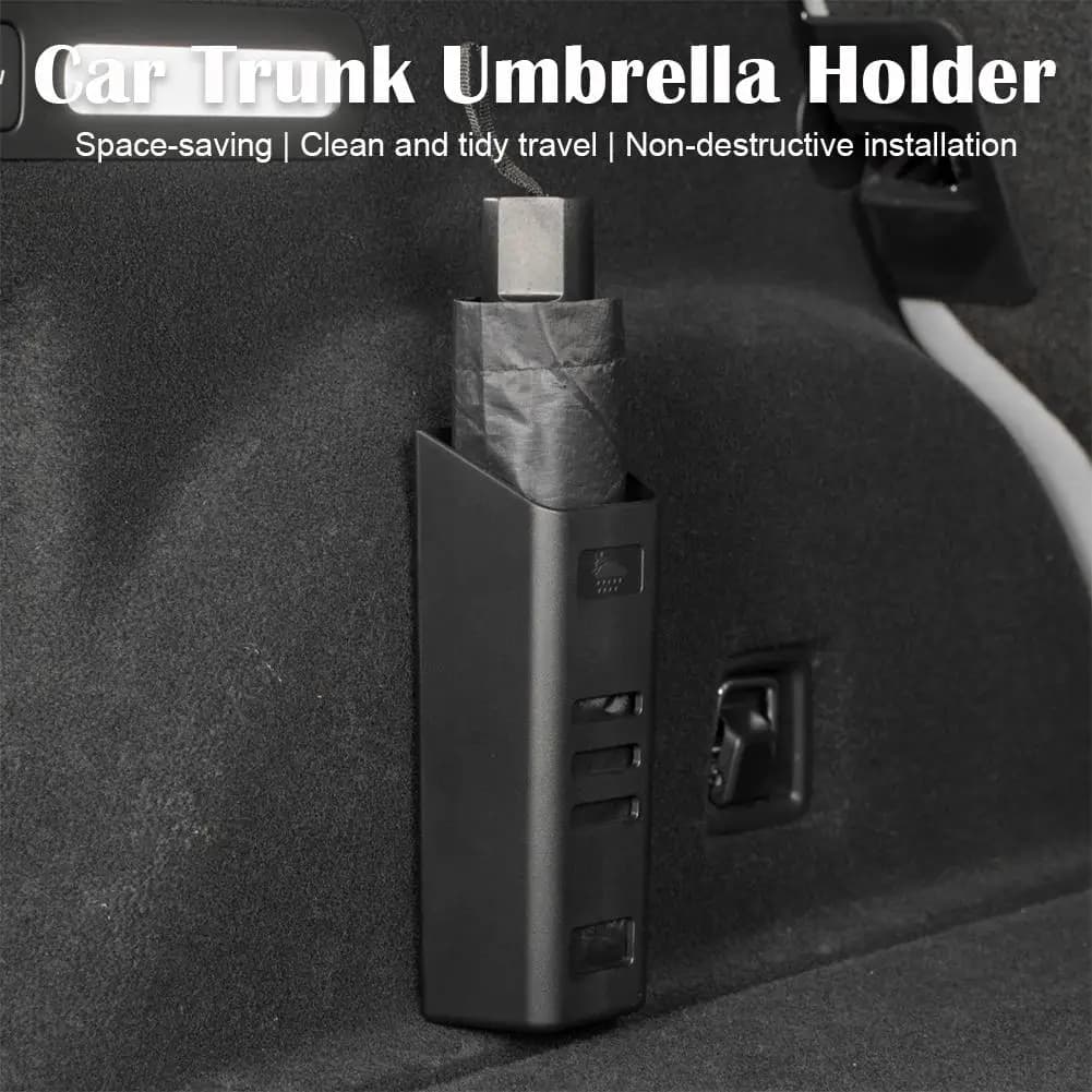 1/2 Pezzi Portaombrelli Universale per Auto, Scatola Contenitore Impermeabile per Bagagliaio, Organizer Antipioggia, Accessorio Interno per Veicoli SUV, Berlina, Hatchback