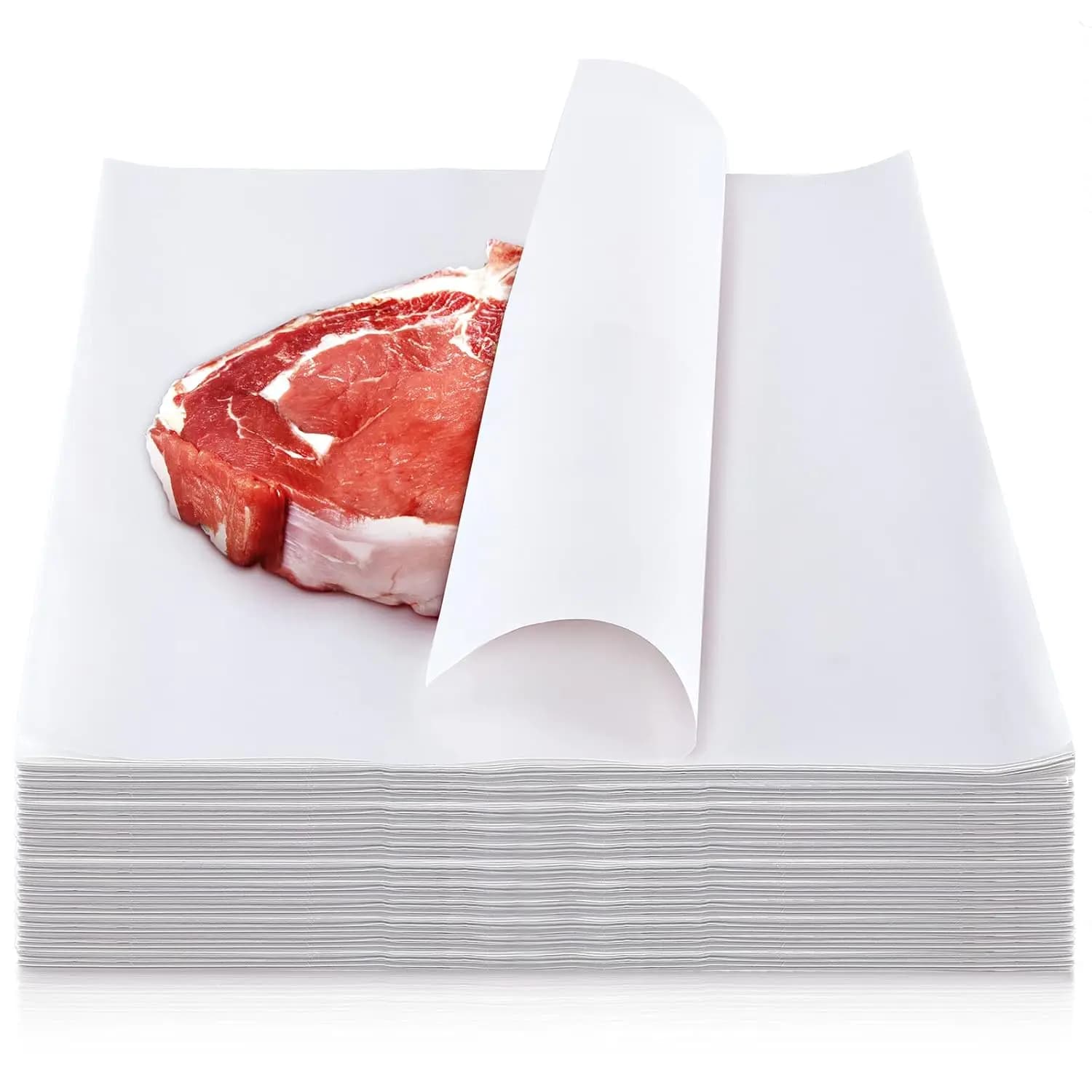 Sublimation White Butcher Paper Sheets, 12x12 Inch, 150 Pcs, Disposable, Precut, No Wax, for Heat Press, Wrapping Meat, Art Projects