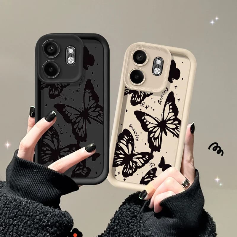 Per Infinix Smart 9 8 5 7 Plus Tecno Spark Go 20 10 Pro Nota 40 30 Pro Hot 30i 40i 50i 11 Gioca Fantasy Farfalla Angelo Occhi caso