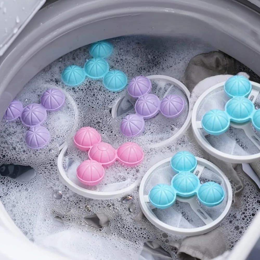 Washing Machine Hair Filter Mesh Bags, Reusable Floating Mesh Laundry Filter Bags, Washing Machine Lint Catcher for Laundry