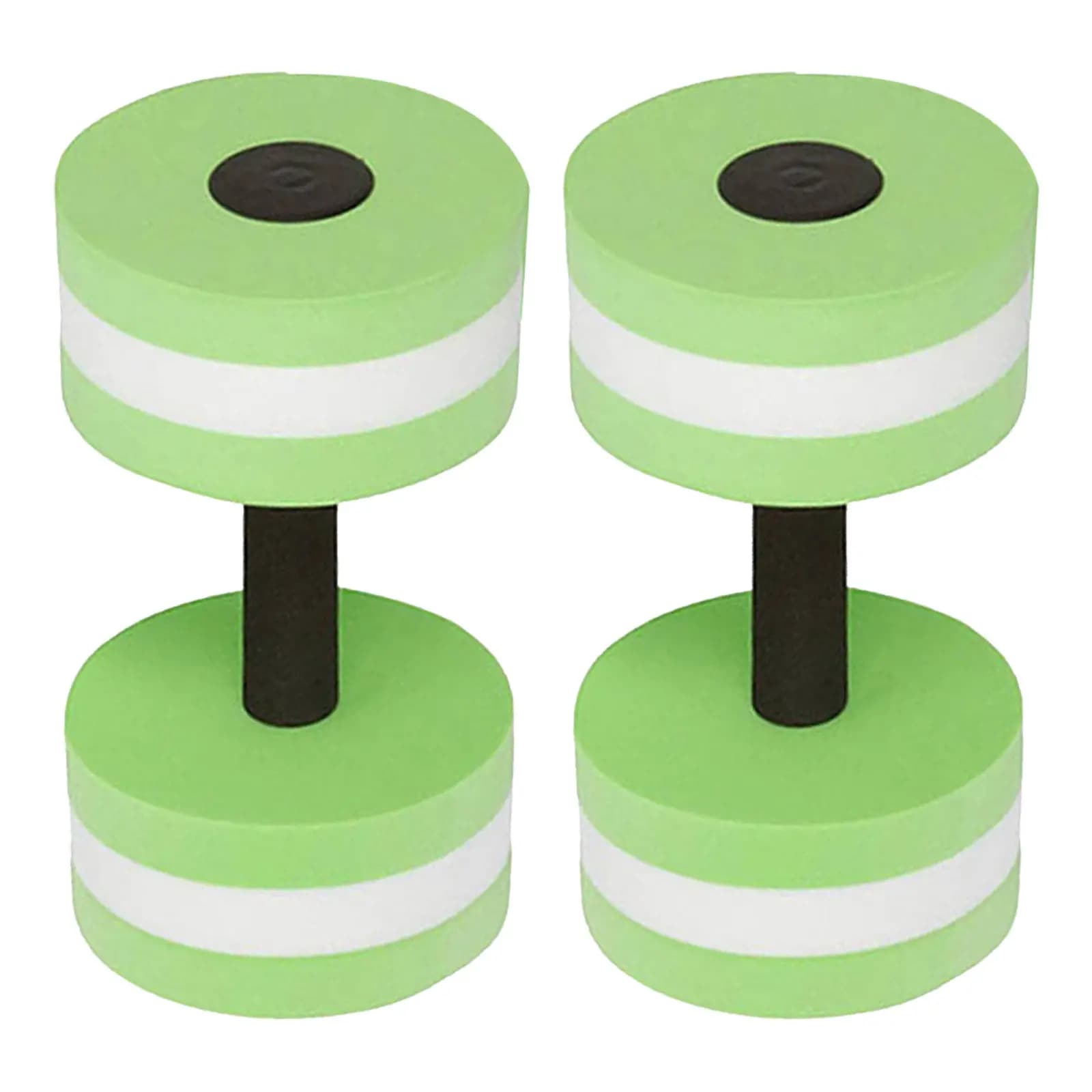2Pcs Water Dumbbells Eva Foam Aquatic Barbells Pool Workout Weights for Resistance Water Aerobics Exercise Pool Dumbbells