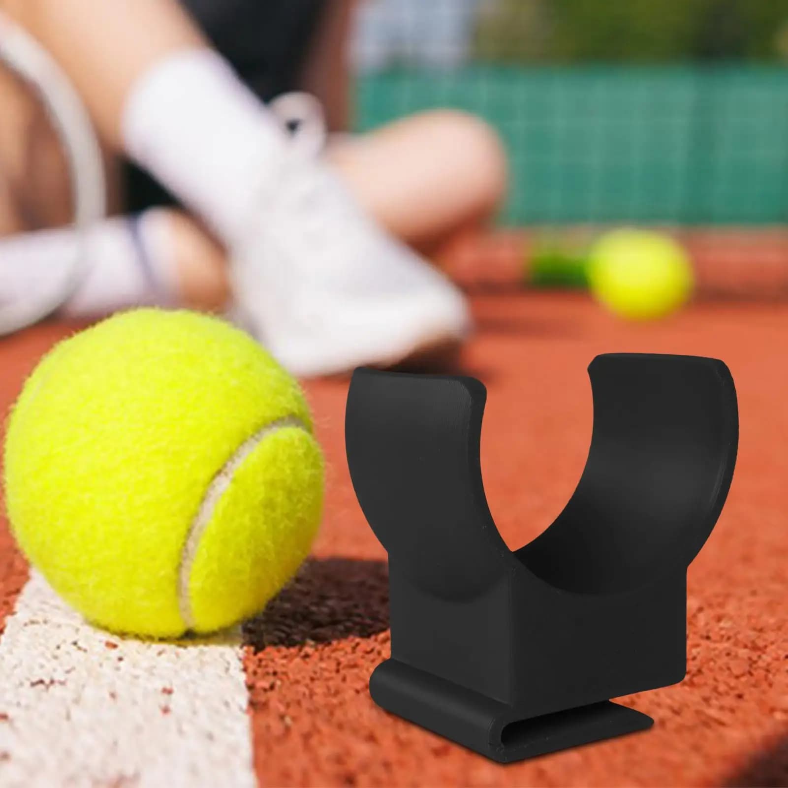 Clip per organizer per palline da tennis Clip montata in vita Porta palline da tennis Impugnatura sicura Accesso rapido Aiutante per allenamento sportivo per il cortile