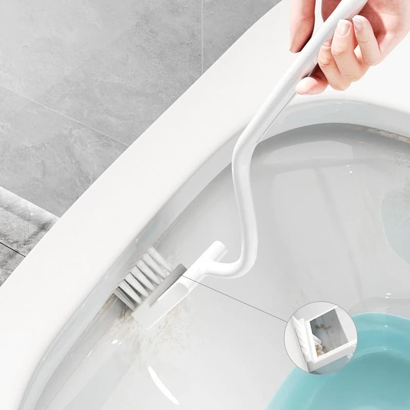 Scopino per WC super efficace Spazzola per pulizia specializzata per bagni e servizi igienici Spazzola per spazi vuoti a manico lungo per la pulizia dei morti
