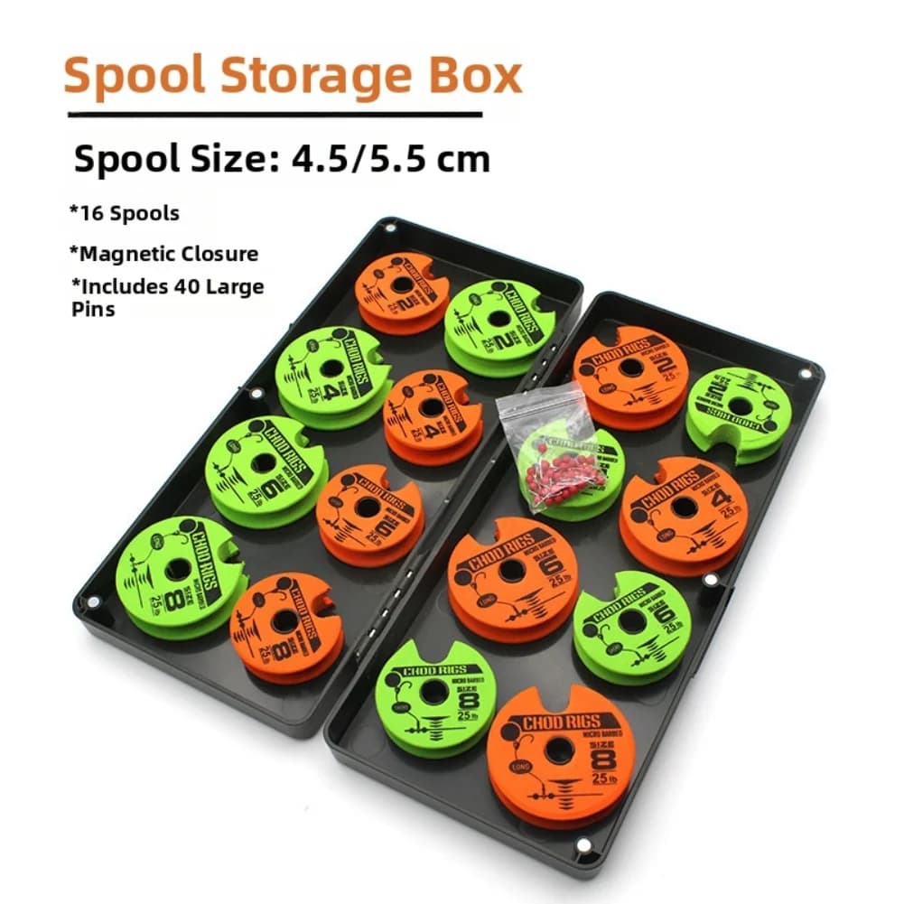 Carp Fishing Equipment Box for Chod Rig Carp Equipment Foam Bobbin Line Box for Carp Fishing Equipment Box for Equipment