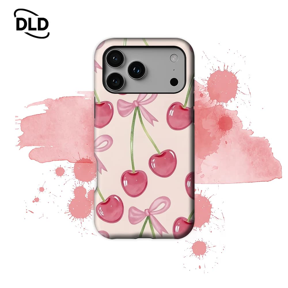 Custodia Magnetica Rosa Ciliegia per iPhone 17 16 15 14 13 Pro Max Plus, Custodia Robusta a Strato Singolo o Doppio