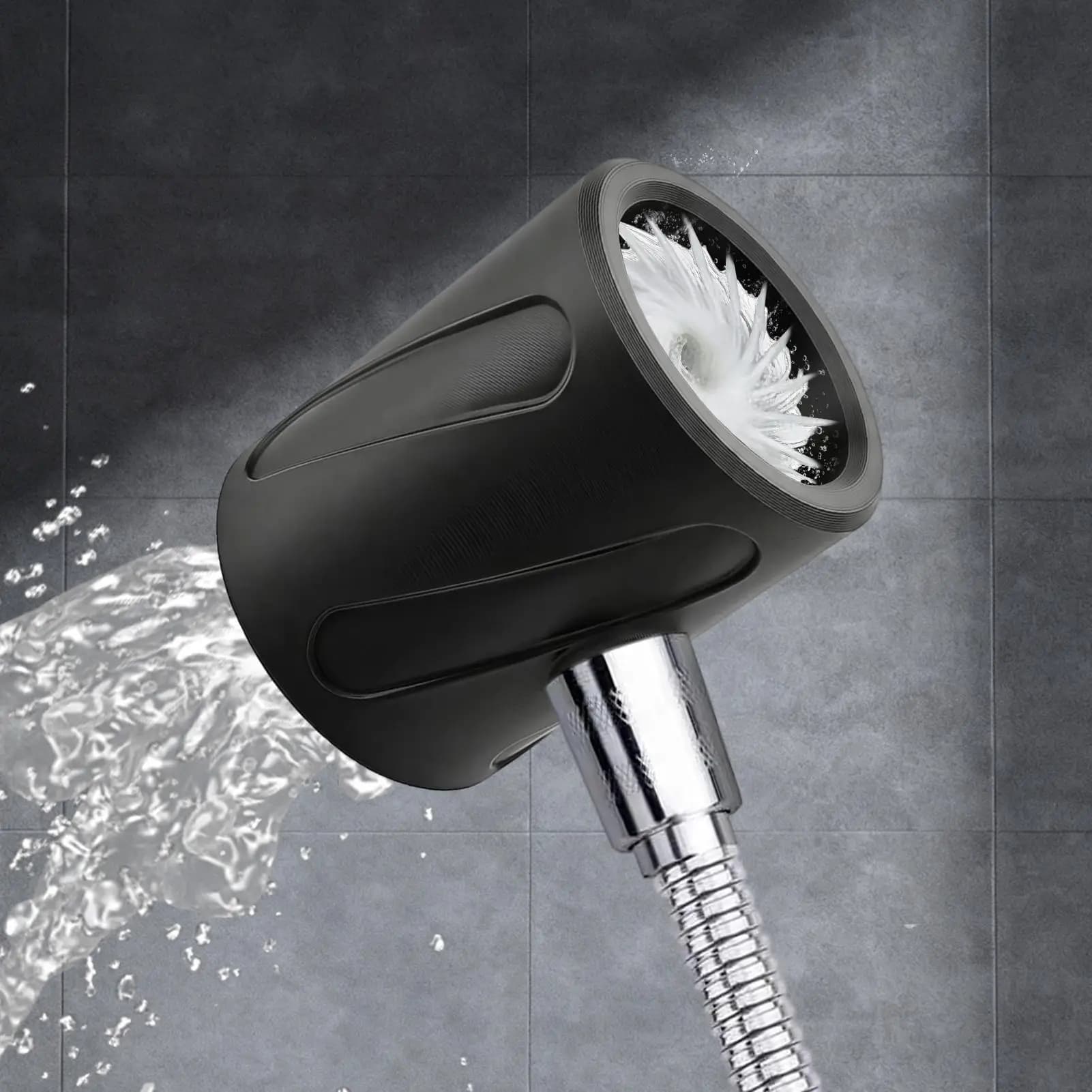 Doccetta manuale per bagno da uomo con fori grossi per evitare il blocco, ideale per casa e appartamento