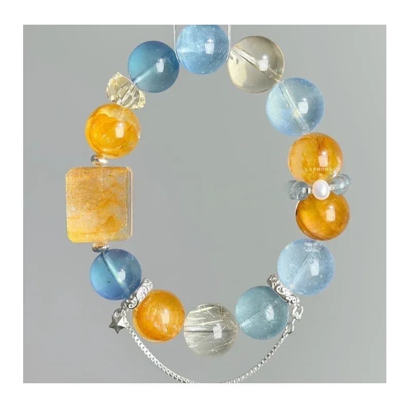 Throw Oranges Into The Sea - Summer Chilled Sweet Orange Sprite Bracelet Design Sense Small Fresh Bracelet High Value