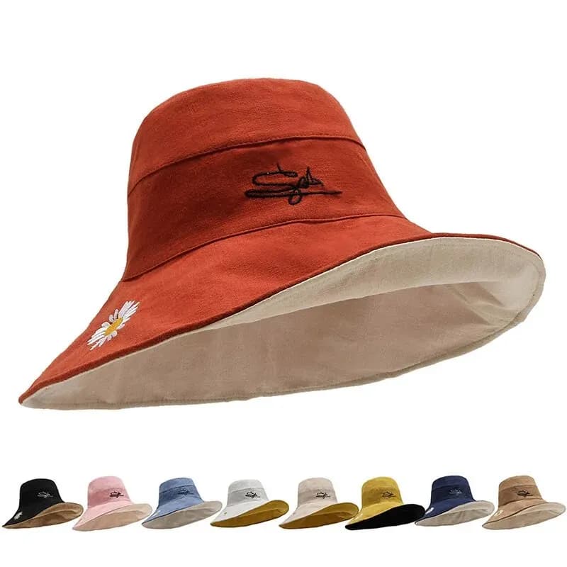 Estate 2024 Nuovo parasole e protezione solare Cappello a secchiello Versione coreana Cappello da collo alla moda per esterni a tesa larga