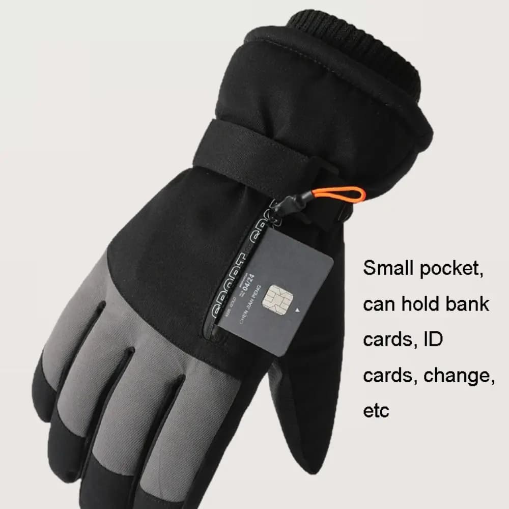 Windproof Winter Warm Gloves Touch Screen Thickened Snowboard Ski Gloves Waterproof Thermal Snow Gloves For Women Man