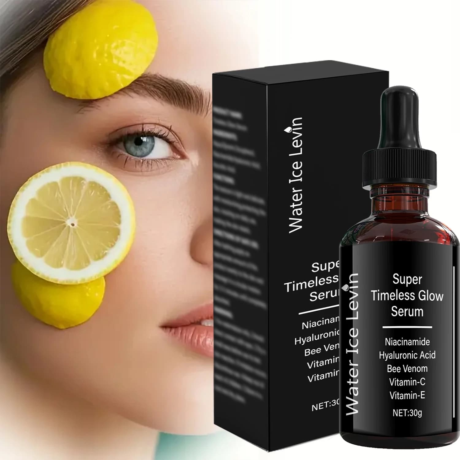 Winter Glow serum: niacinamide formula and bee venom, illuminates and moisturizes for a radiant skin, complex of vitamin C and E