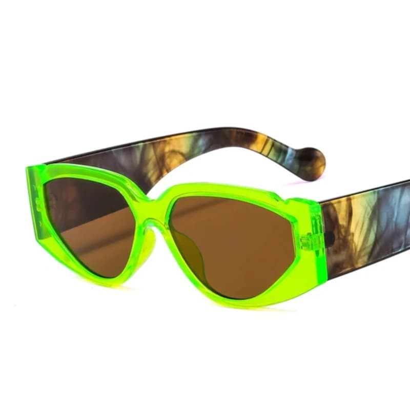 46521 Cat Eye Wide Legs Sunglasses Men Women Fashion Shades UV400 Vintage Glasses