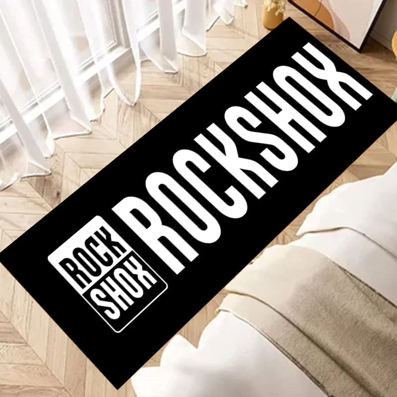 R-Rock-Shox Mountain Bike Zerbino Ingresso Antiscivolo Lavabile Tappeto da cucina Soggiorno Corridoio Tappeto Bagno Zerbino Decor