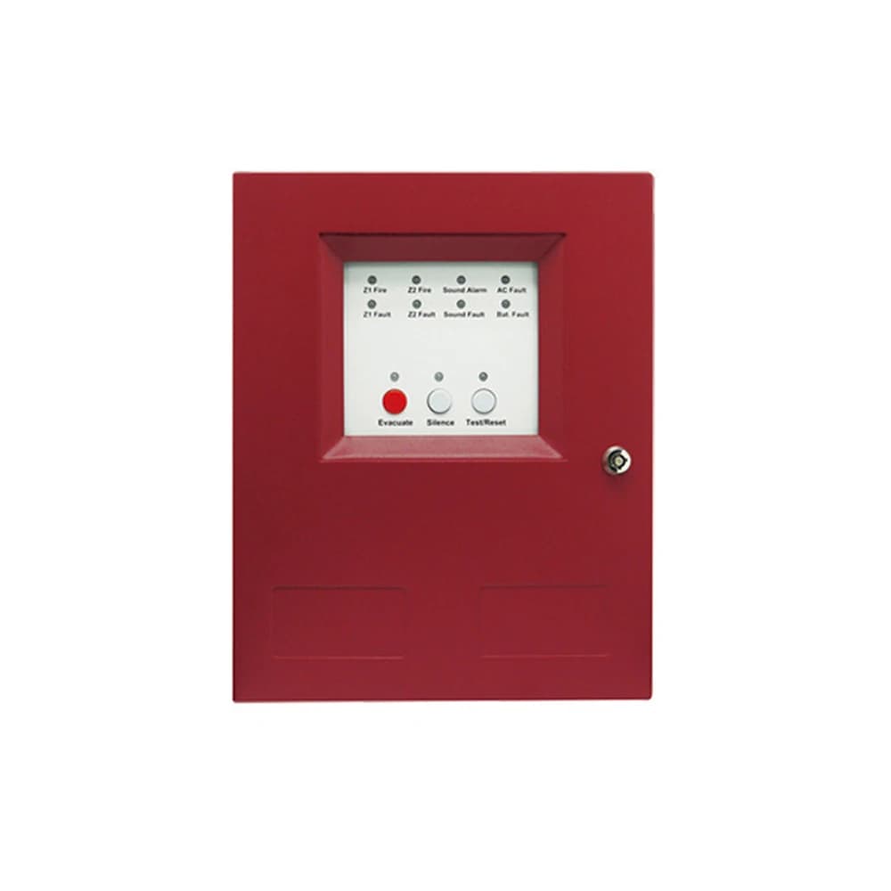 1 pz Mini Sistema Antincendio Convenzionale Non Codificato a 2 Loop, Supporta Sensore di Fumo e Rilevatore di Sovratemperatura, Risposta Rapida
