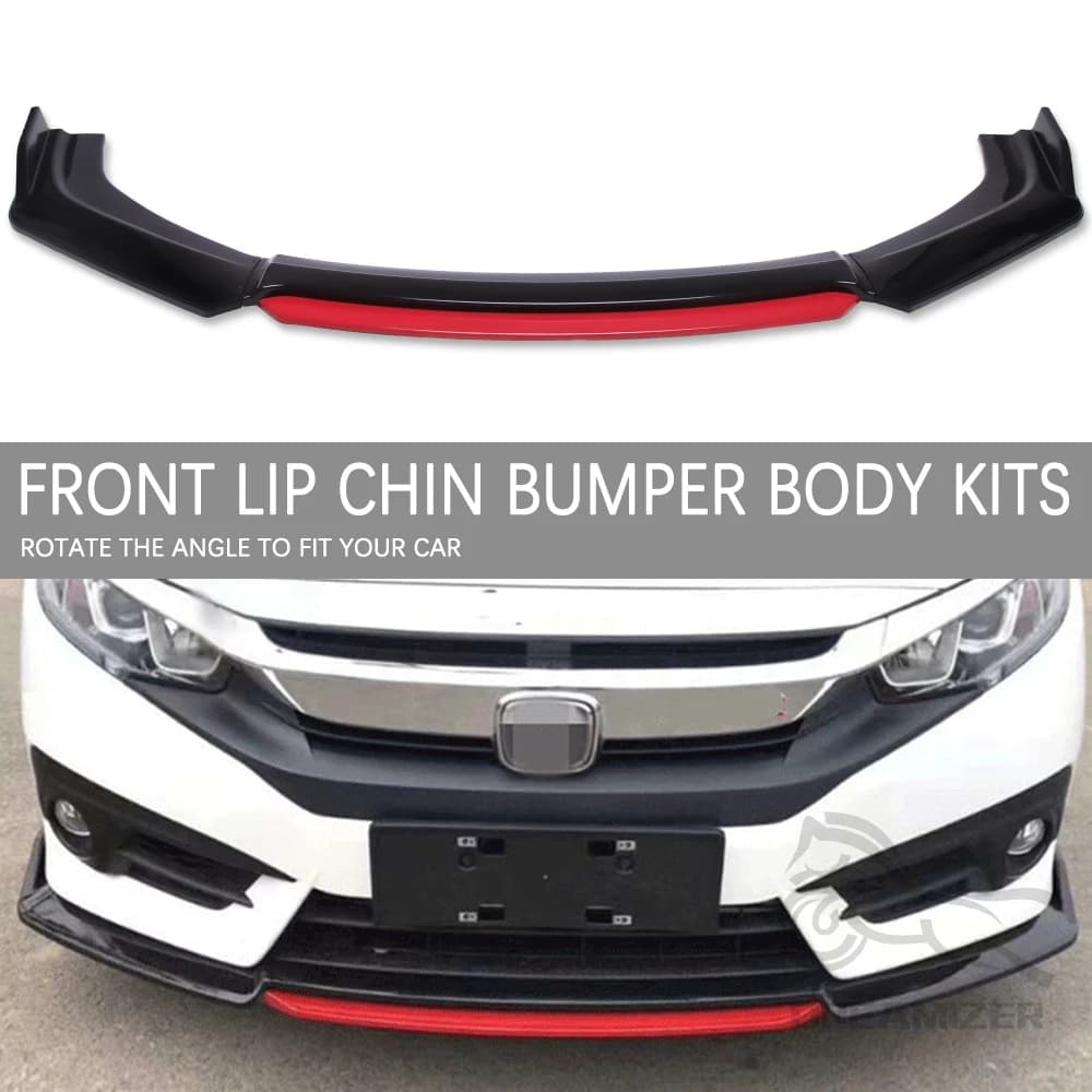 Separatore universale per paraurti anteriore per auto, kit corpo labbro paraurti, separatore per Honda, Toyota, Audi, Ford, larghezza inferiore a 183 cm
