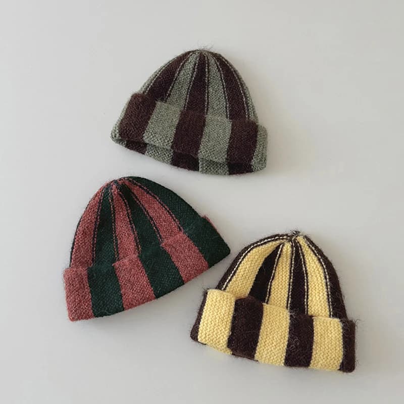 Cappello invernale per il tempo libero lavorato a maglia per bambini 2-7 anni Berretti Cappello per bambino per ragazzo Cappello acrilico anguria carino adorabile per cappelli da ragazzo/ragazza