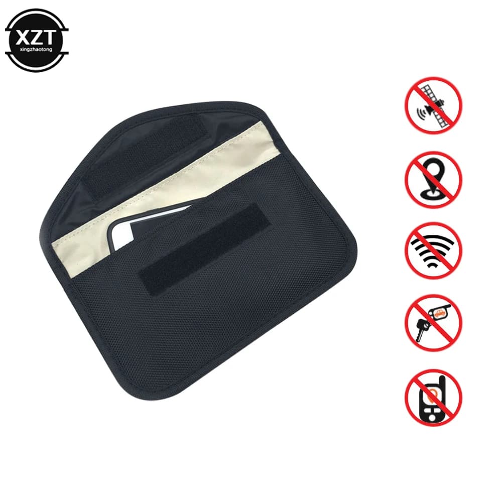 Signal Blocking Bag Shielding Pouch Wallet Case For Cell Phone Privacy Protection And Car Key FOB For Travel & Data Security