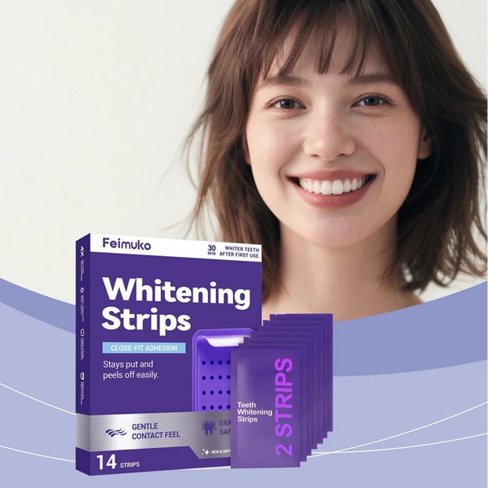 Purple Whitening Strips for Tooths, Oral Hygiene, Fresh Food, Durable Whitening, Tooth Care Whitening Patch