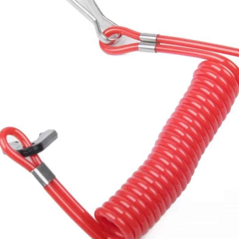 1 pz Interruttore di arresto di emergenza per motore fuoribordo marino e moto d'acqua 2-425hp, con cordino di sicurezza e funzione di promemoria