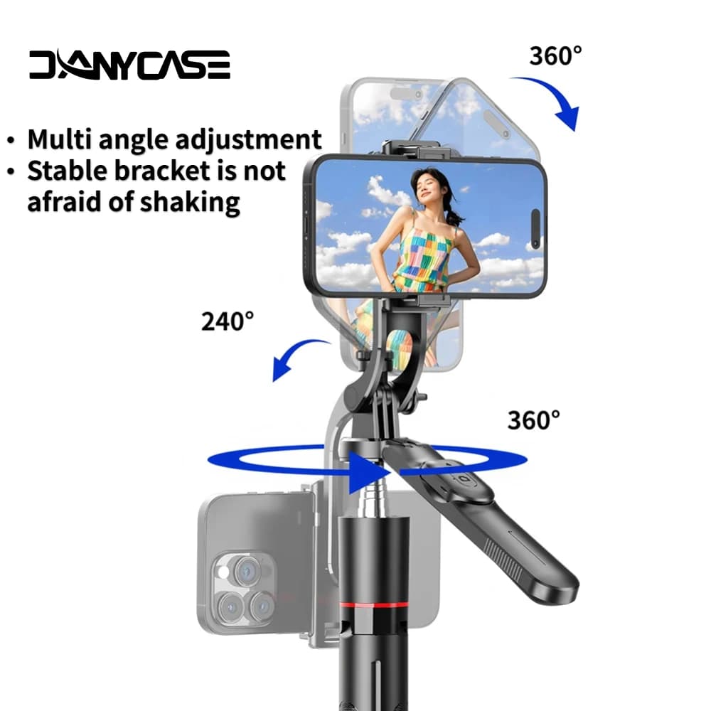 67in F16 Bluetooth Selfie Stick Tripod - Wireless Extendable Phone Holder with 1/4" Screw for Smartphone/Camera/Vlog