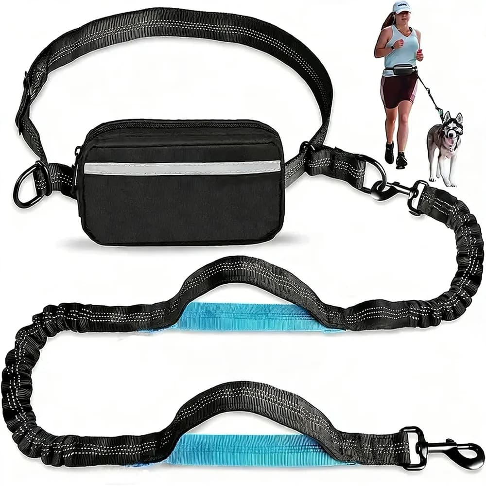 New Leash for Free Hand Dogs for Strollers, Race and Jogging, Adjustable Guinzaglio with Waist Belt and Pettorale Belt, Traction Cord, Dog Accessories
