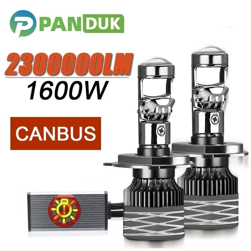 PANDUK 1600W 2300000 LM H7 H4 Canbus Auto Faro Mini Lente H11 H8 9005 9006 HB3 HB4 LED 6000K Auto Moto Proiettore Lampadina