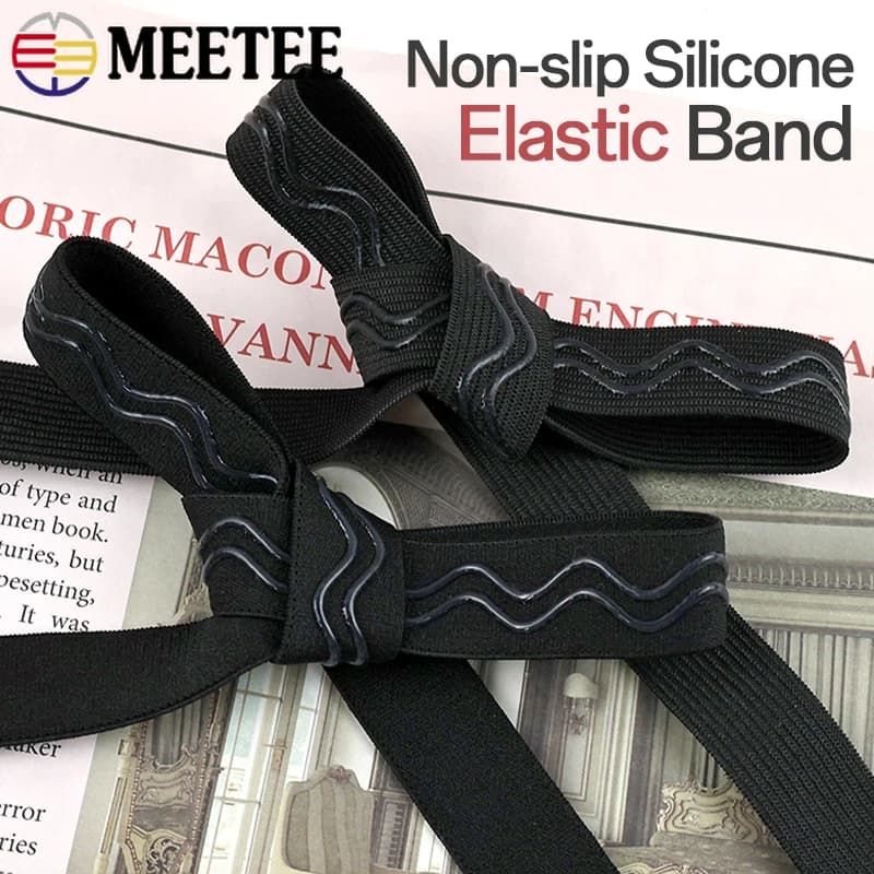 Nastro Elastico in Silicone da 3/5/10 Metri, 25/30/40mm, per Reggiseni e Cinture, Antiscivolo, Accessori per Cucito Fai-da-Te