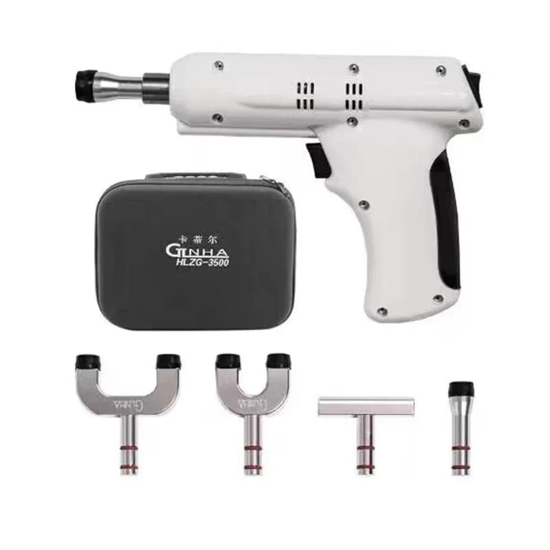 Spine Electric Massage Gun Microcurrent Cervical Pulse Correction Tool for Back Manual Back Activator with four probes