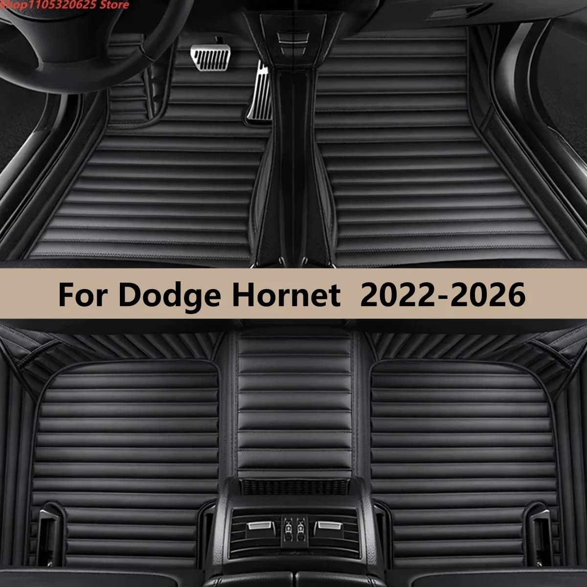 Tappetini Auto per Dodge Hornet 2022 2023 2024 2025 2026, Set Completo Antisporco, Tappeti e Protezioni per Piedi del Veicolo
