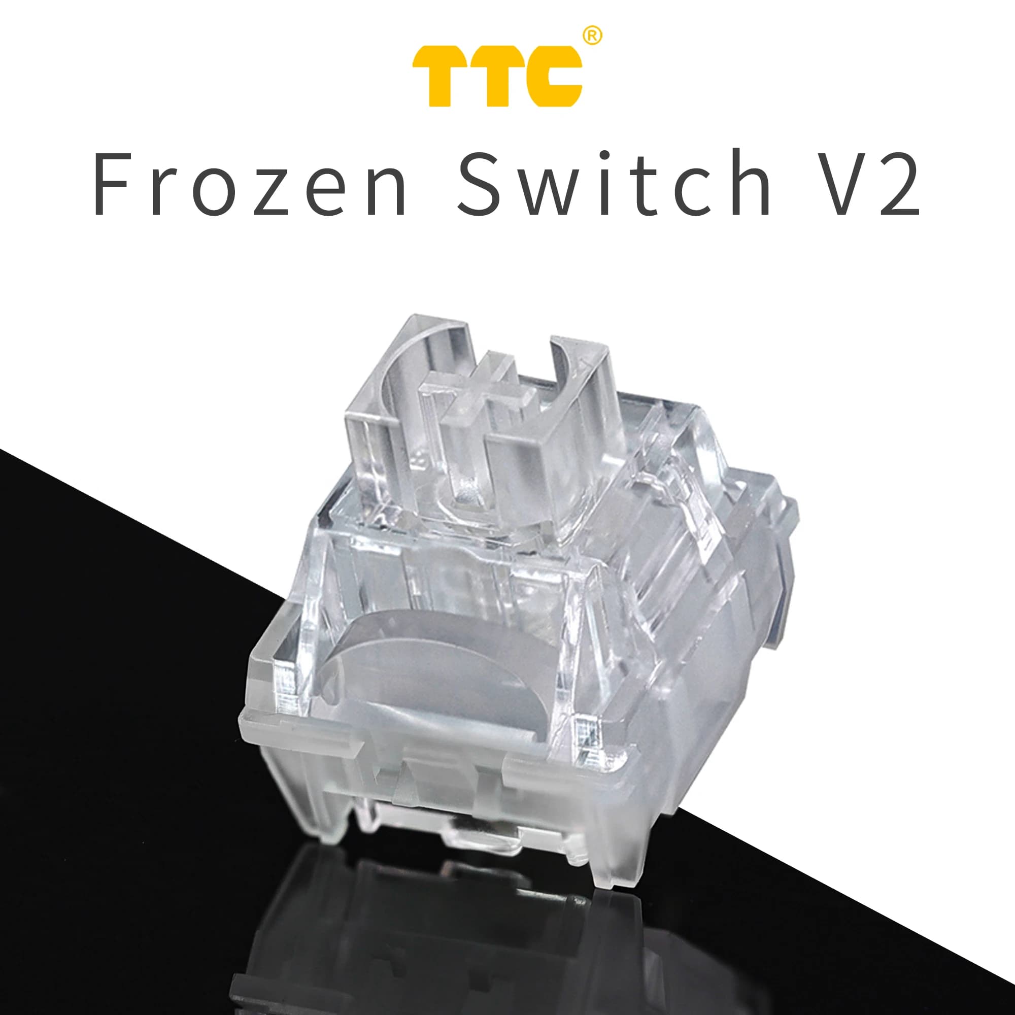 TTC Frozen Switch V2 Tastiera meccanica Interruttori silenziosi 3 pin Lineare 39gf RGB Tastiera da gioco personalizzata trasparente per giocatori