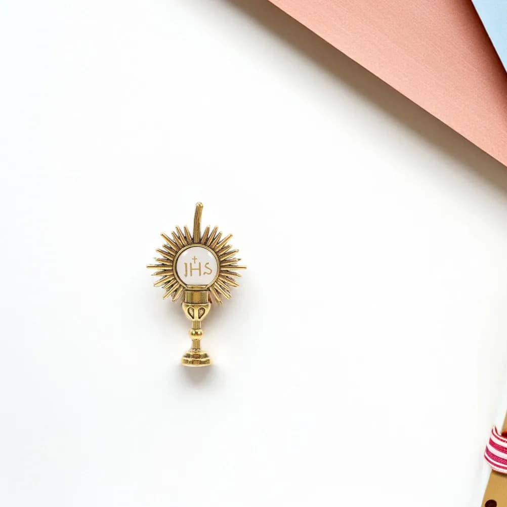 4 Pezzi Spilla Religiosa in Lega di Zinco, Spilla da Bavero Cattolica a Tema Calice Sacro per Vestiti, Sciarpe, Zaini, Cappelli, Uso Quotidiano e Cerimonie