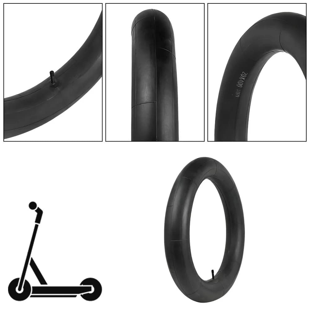 Camera d'aria 20x400 per bici elettrica, triciclo, bici da spiaggia - Ricambio 20 pollici per bicicletta elettrica e scooter