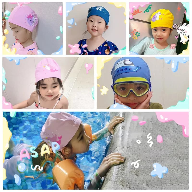 Waterproof Soft Swimming Headphone for Kids Cushion for Sympathetic Hair Cartoon Comfortable Ear Coverage Swimming Accessories for Boys and Girls Fashionable