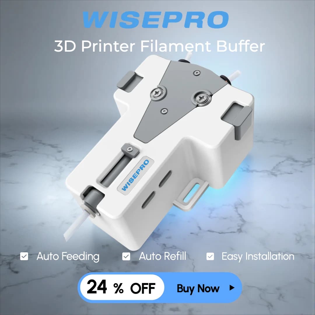 3D Filament Buffer for PLA/ABS from 1.75 mm, automatic backup coil charging, continuous printing, seamless solution for long projects