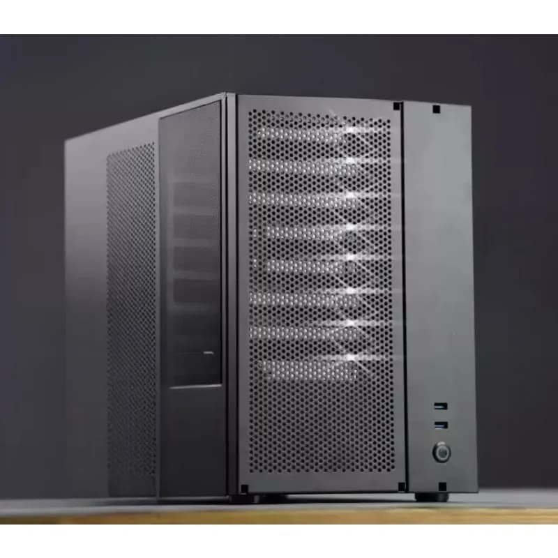 V1.5 Square‑Style L8 NAS Chassis ATX Compatible 8‑HDD Bay Enclosure For Home Diy Network Storage Build