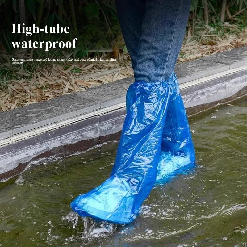 Waterproof shoe covers for high and low buckets, waterproof, anti slip, and rainproof shoe covers for rainy days, adult rain and snow boots, outer foot covers