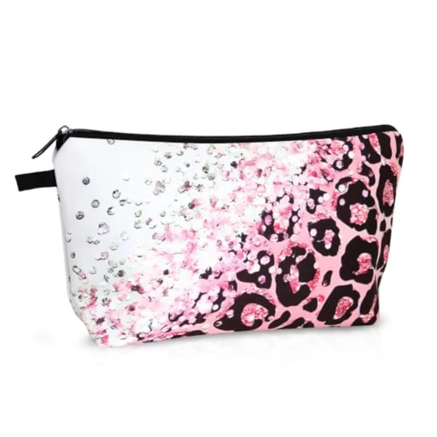 Piccola borsa per il trucco da viaggio, mini pochette per cosmetici, graziosa borsa per cosmetici da donna, borse da toilette, organizer per pennelli da trucco e prodotti per la cura della pelle, P