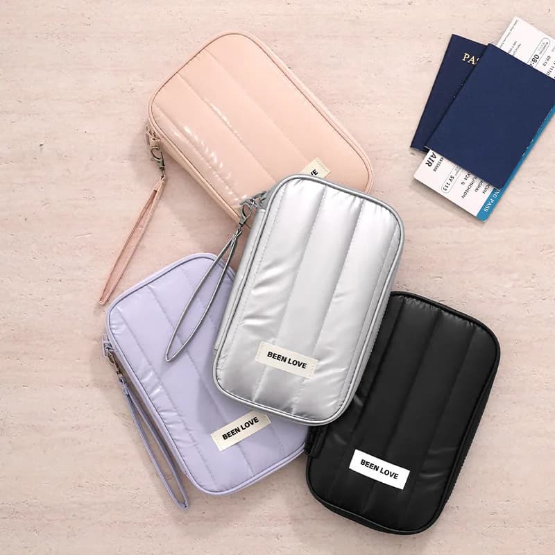 Passport Holder Wallet Large Capacity Multi Slot Document Passport Organizer Case Credit Card Storage Bag Purse