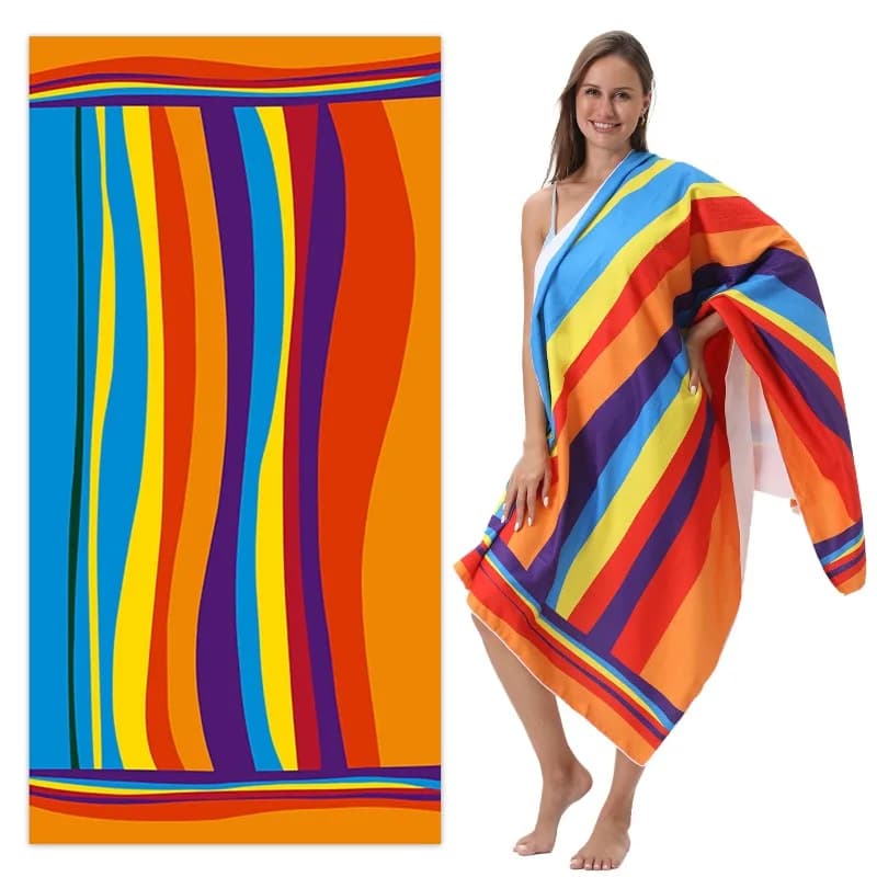 Quick Dry Microfiber Beach Towel Portable Soft Absorbent Bath Towel For Swimming Camping Travel Beach Essentials