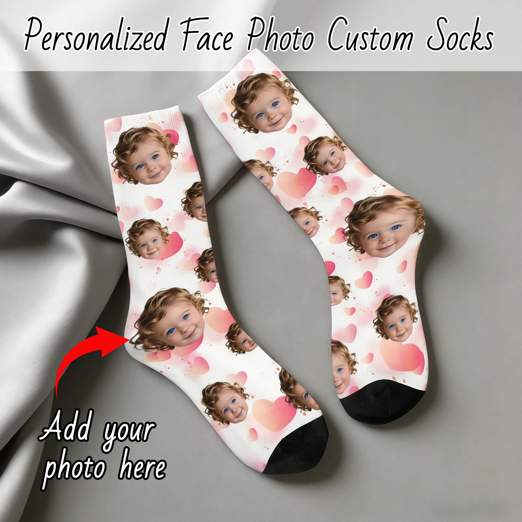 Personalized socks with avatars for men and women, socks with custom photo, socks with custom image, socks with photo, custom gifts