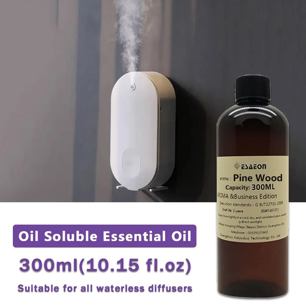 ESAEON 300ml (10.15 fl.oz) Oli Essenziali Legno di Pino/Shangri-La - Liquido di Ricarica per Diffusori, Olio Profumato per Hotel
