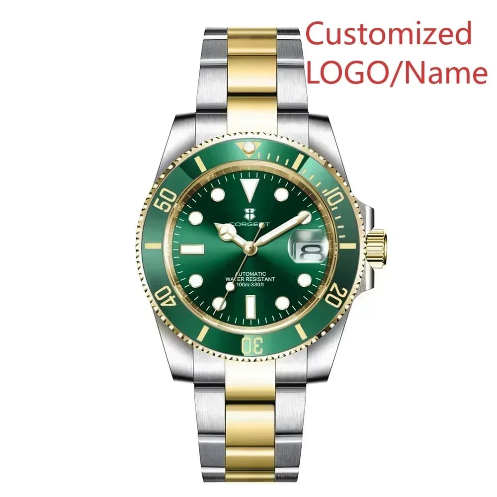 Men's Automatic mechanical watch A191, Waterproof, Ceramic and Stainless Steel, with Custom Sapphire Glass