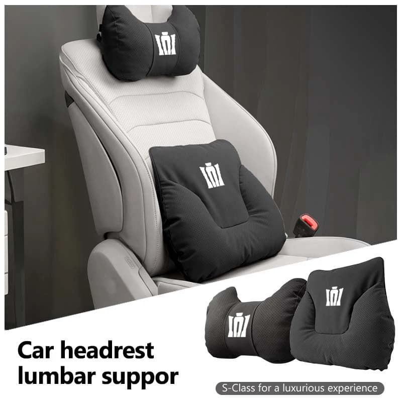 For Toyota Car Seat Neck Pillow Lumbar Support Headrest Waist Cushion Sienna 4Runner Verso Fortuner Venza Highlander Aqua