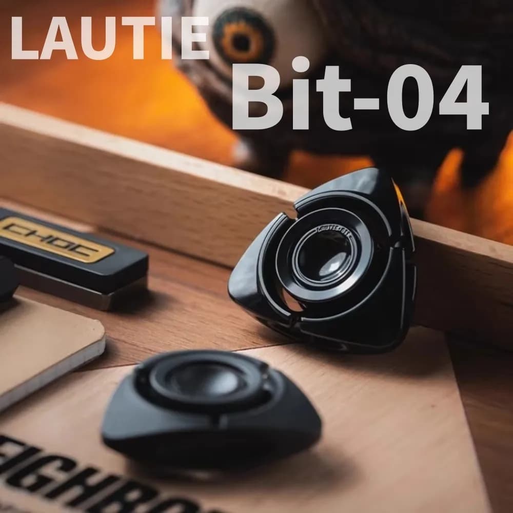 LAUTIE Bit-04 Tri Fidget Spinner Bit Series Giocattoli Fidget lucidati in zirconio in edizione limitata per adulti