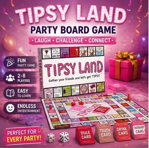 Party Gift of Tipsy Land Party Board Games Fun Drinking Games for Friends