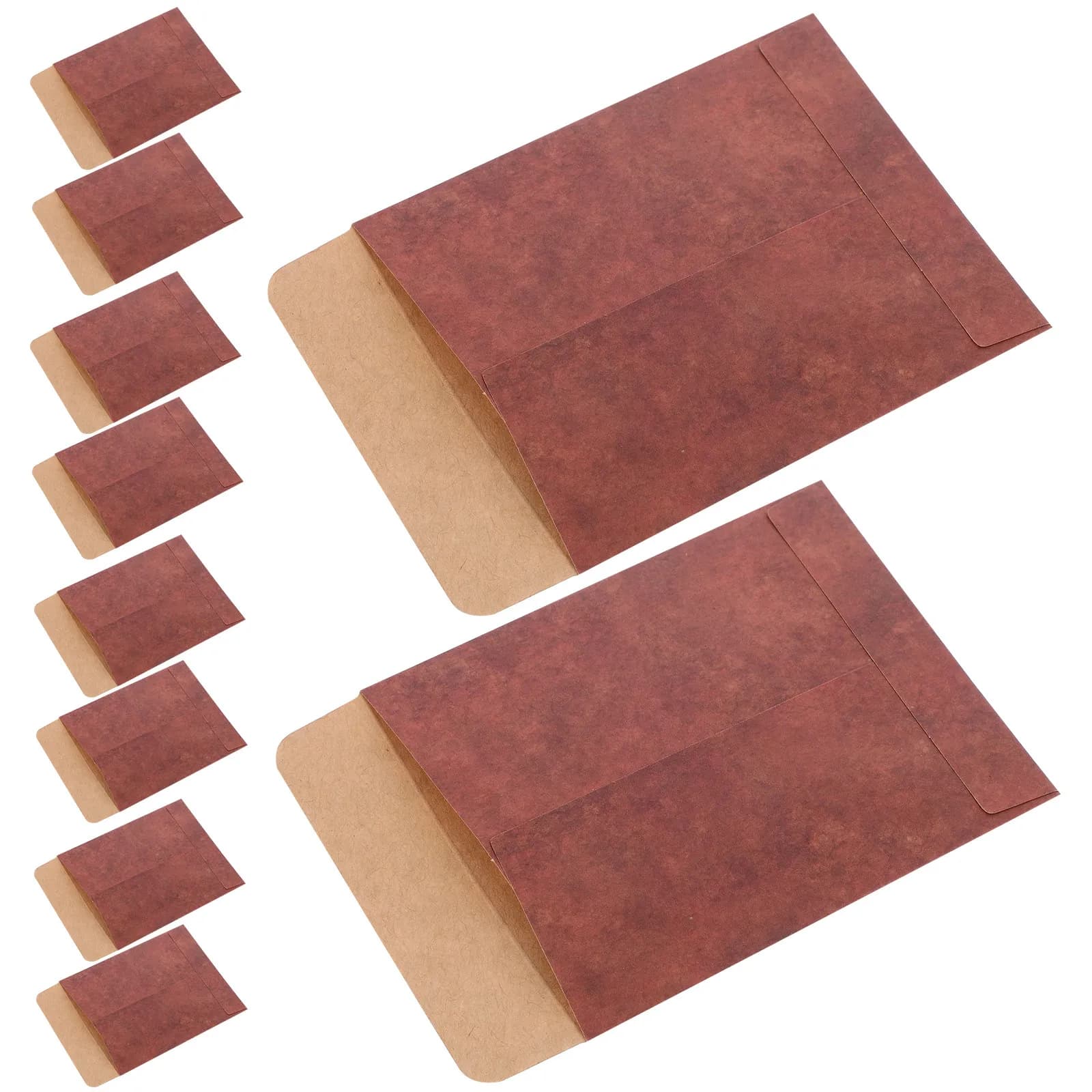50 Pezzi Buste Piccole in Carta Kraft Vintage, Buste Spesse per Conservazione di Semi, Denaro, Fiori, Piante e Semi di Verdure