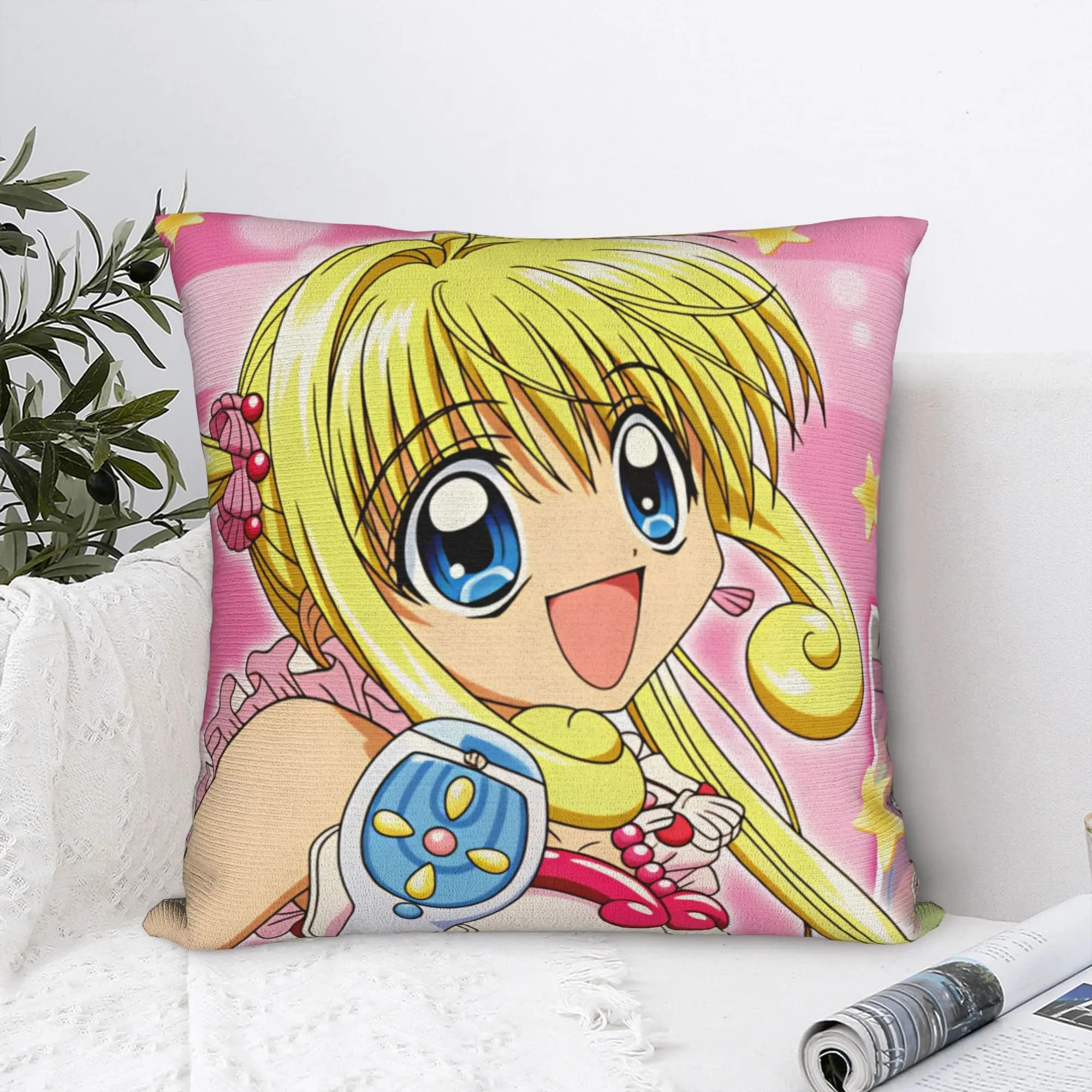 M-Mermaid Melody Pichi Pichi PitchS (22) Pillow Case Graphic Pillow Cover For Sofa Couch Bed Living Room Funny Pillowcases
