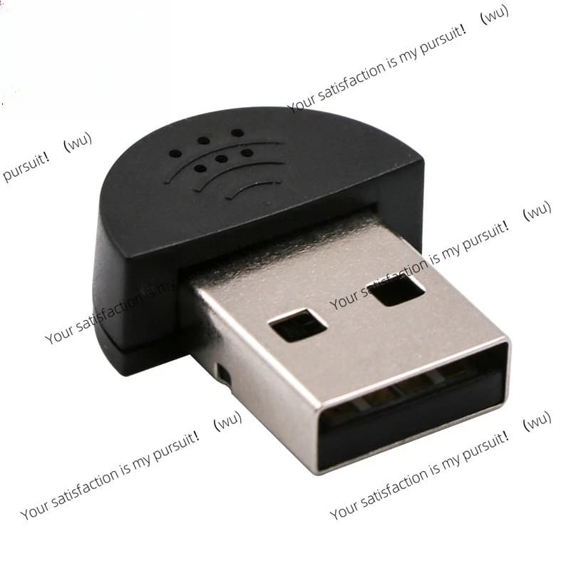 ZOCI-Super Mini USB 2.0 Microfono portatile da studio per microfono vocale Driver audio gratuito per laptop/notebook/PC/MSN/Skype Adattatore USB