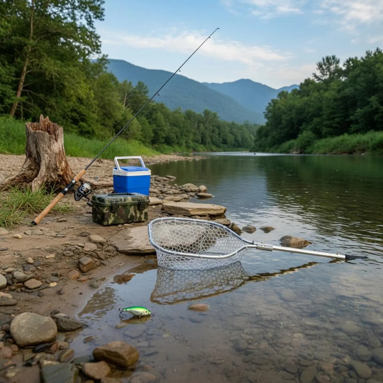 Rete da Pesca Telescopica in Alluminio, Robusta con Rivestimento Impermeabile per Pescatori con Esche